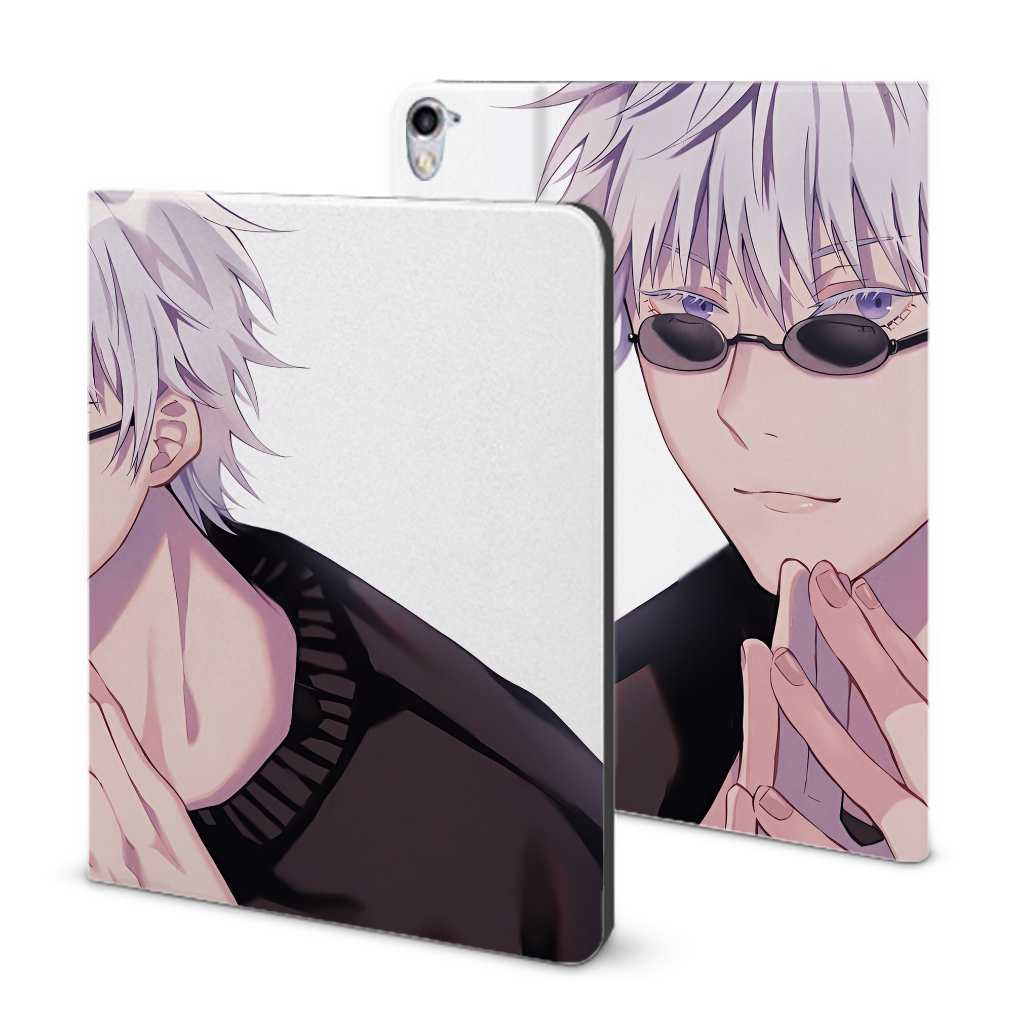 （画像用） 呪術廻戦 Jujutsu Kaisen IPad ケース ブック型 PUレザー TPU 耐衝撃 軽量 薄型 ペン収納なし 全面保護 IPad 各モデル対応